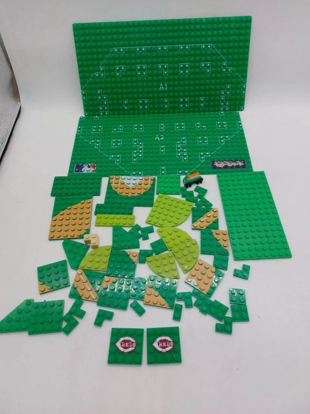 Lego Cincinnati Reds MLB Replacement Pieces Lot Of 50 READ